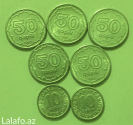 50 qəpiklər 5 ədəd 1993
10 qəpiklər 2 ədəd 1992 — 2