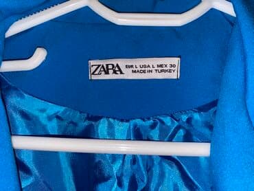 cins pencekler: ZARA qadın blezeri - Rəng: parlaq mavi (electric blue) - Model — 3
