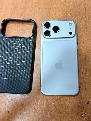 adapter apple: IPhone 17 Pro Max, 256 GB, Gümüşü, Zəmanət, Qırıq, Barmaq izi — 1