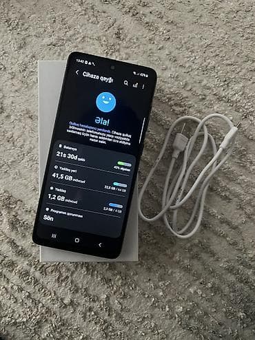 sim nomre satisi: Samsung Galaxy A51, 64 GB, rəng - Qara, Barmaq izi, Face ID — 9