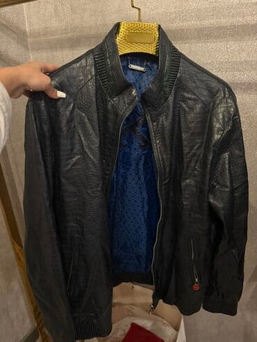 dəri zamşa kişi gödəkçəsi: Kurtka, Dəri, Payız, 6XL (EU 52) — 2