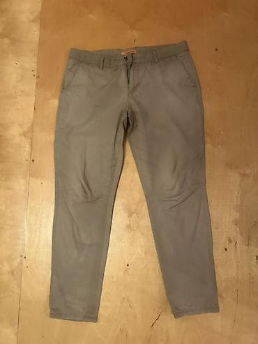 Kişi şalvarları – 2 ədəd paket 1) Bej rəngli chinos - Klassik düz