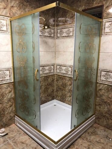 dush kabinalari: 6mm 8mm 10mm sade mat dekorlu şüşələrdən hazirlanan duskabinlərin — 8