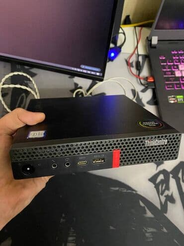Monitorlar: Lenovo mini pc CPU: Intel Core i7-8700U RAM: 8 GB DDR4 SSD: 256 GB — 1
