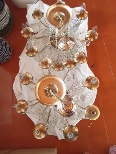 çılçıraq qiymətləri: Çılçıraq, 10 və daha çox lampa, Metal — 2