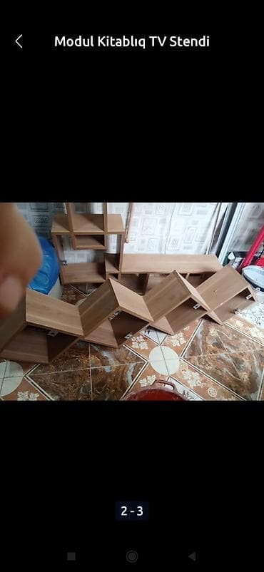 ucuz kreslo: Düz TV altlığı, Polkalı, Laminat — 3