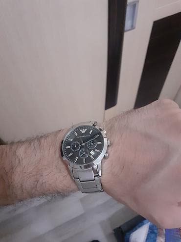 Личные вещи: Emporio Armani kişi qol saatı Xaricdən 290 dollara alınıb. - Klassik — 1