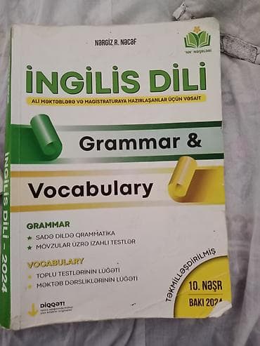 Ingilis dili kitabıdır içində buraxılışa hazırlaşan abituriyentlər