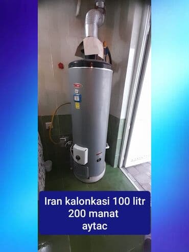 İran istehsalı qazla işləyən su qızdırıcısı (kalonka) - Tutumu: 100