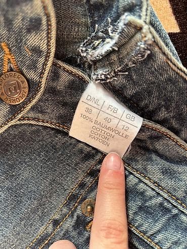 hicab geyimi: Qadın üçün göy düşük bel şalvar Y2k retro vintage model 90lar vibe — 3