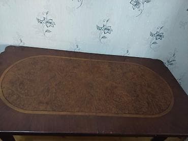 stol oturacaq: Qonaq otağı üçün, İşlənmiş, Açılmayan, Dördbucaq masa — 2