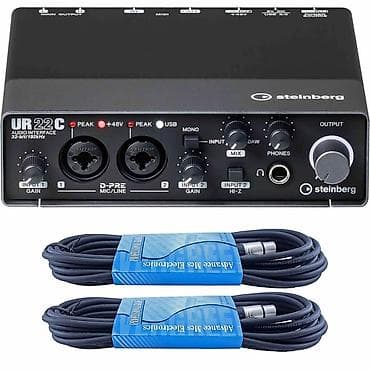 elektron gitara satisi: Steinberg UR22C USB 3.0 audio interfeysi Xüsusiyyətlər: - 32-bit/192 — 1