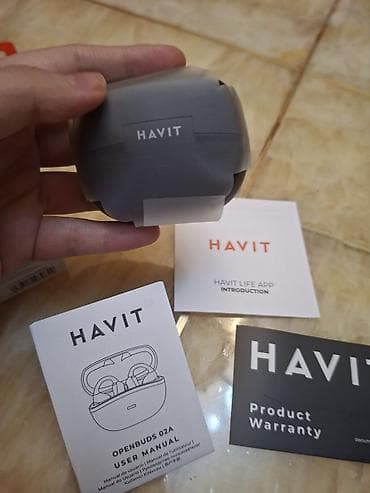 Kompüter ehtiyyat hissələri: Havit OpenBuds 02A – Open-ear simsiz qulaqlıq Xüsusiyyətlər: - Açıq — 10