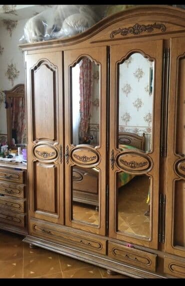 yatag dəsti: 2 təknəfərlik çarpayı, Komod, Dolab, Termo, Azərbaycan, İşlənmiş — 1