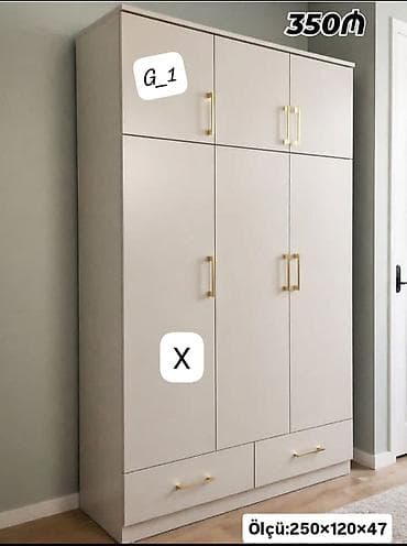 G_1 model çoxqapılı paltar şkafı. Müasir və səliqəli dizayna malik bu lalafo.az -da G_1 model çoxqapılı paltar şkafı. Müasir və səliqəli dizayna malik bu