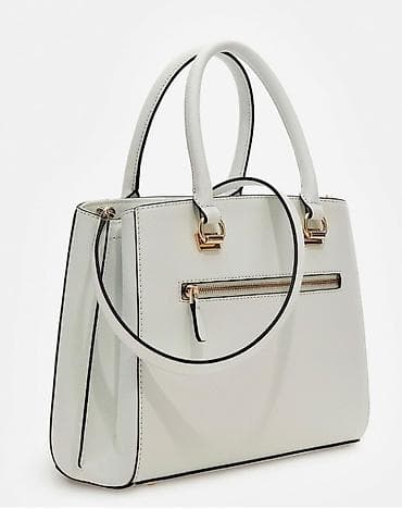 barsetka satilir: Guess NOELLE GIRLFRIEND SATCHEL – ağ rəngdə əl çantası. Almaniyadan — 1