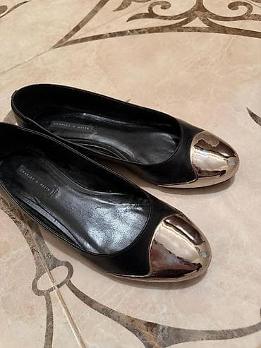 deri gödekce: Charles Keith qadın baletkaları - Rəng: qara ölcu 38 - Model — 2