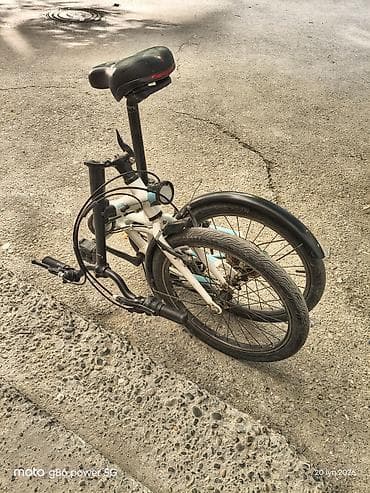 volta: BTWIN firma alüminium qatlanan velosiped. Portuqaliya istehsalıdır. 20 — 4