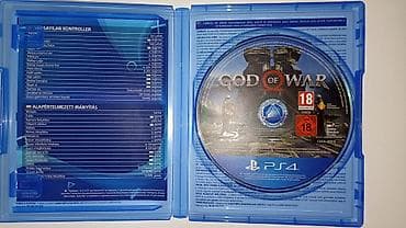 mini ps5: God of War 2018 ps4/5 üçün Disk tam işlək vəziyyətdədir Blu ray disk — 2