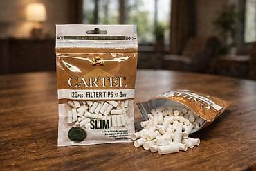 Məhsul: Cartel Filter Tips Slim – 6 mm - Paket: 120 ədəd filtr ucu -