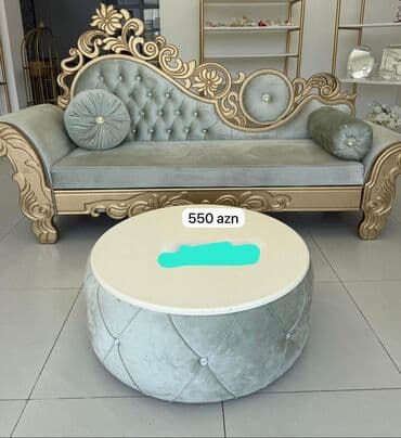 dəyirmi masa: Klassik divan, Qonaq otağı üçün, Açılmayan — 1