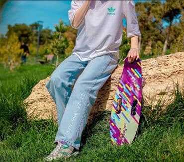 uşaqlar üçün tekerli krosovkalar: Kaykay Pennyboard Skateboard Skeytbord, Kaykay, Skeyt və — 2