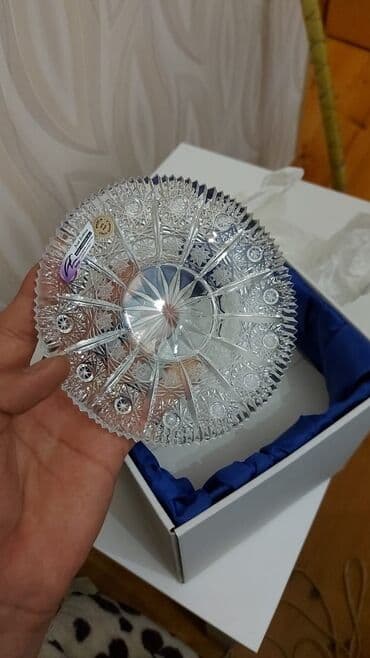 gunəs paneli: Kristal şirniyyat/çəngəlqabı boşqabı - Material: yüksək keyfiyyətli — 1