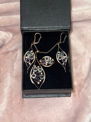 kişi üzükleri qızıl: Qızıl komplekt — 2