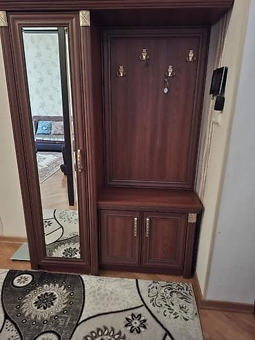 dehliz: İşlənmiş, 2 qapılı, Güzgülü, Qəhvəyi, Digər material, Kupe, Düz dolab — 3