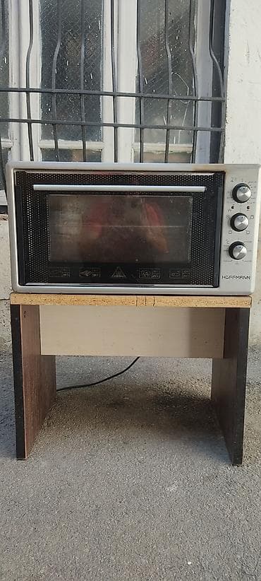 panel kamera: Hoffmann elektrik sobası (mini fırın) işləyir. - Ön şüşə qapılı, metal — 1