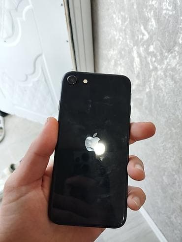 stacionar telefon: IPhone SE 2022, 128 GB, Qara, Qırıq — 10
