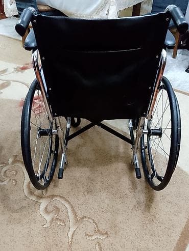 Xəstələr üçün unitazlar: Universal tualet funksiyalı əlil arabası - Material: parlaq xroml­u — 7