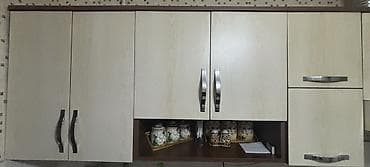 ikinci el skaflar: Mətbəx mebeli dəsti - Material: MDF/LDSP tipli panel, açıq krem — 4