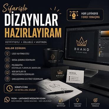 Работа: Salam əvvəla hər cür dizayn hazırlıyıram dizayna uyğun olaraq qiymət — 1