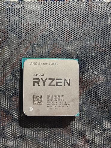 proçessor: Məhsul: B450 anaplata+ ryzen 5 3600 - Arxitektura: Zen 2, 7nm - — 1