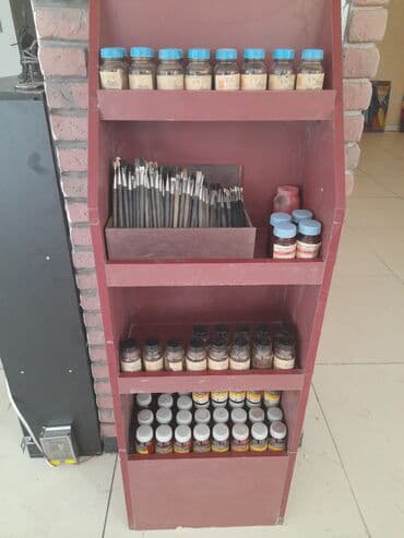 набор для рисования в баку: Винтажные краски и кисти ! — 1