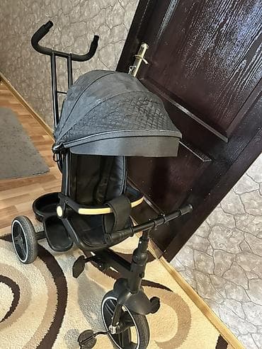 Uşaq üçün 3 təkərli velosiped-araba (tricycle) - Rəng: qara - — 2