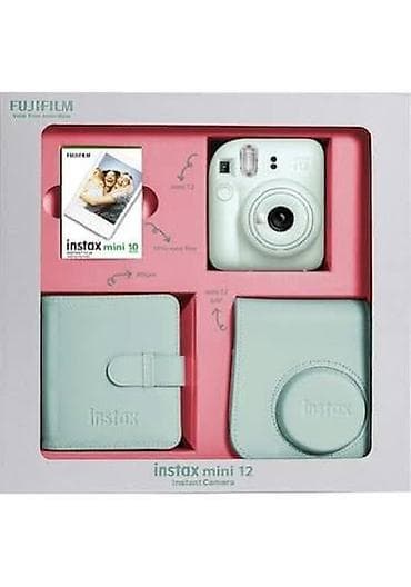 çeki daşları: Fujifilm Instax Mini 12 seti Məzmun: - Instax Mini 12 ani fotoaparat — 1
