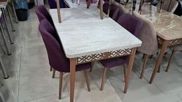 барные стулья: 🇹🇷Turkiye istehsali. Metbex masa desti Masa 4 oturacaq Masa 80*130 — 3