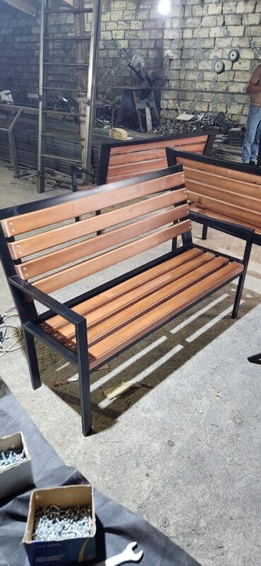 Sifarişlə bağ yelləncəkləri: Söykənəcək ilə, Qollu, Taxta, Azərbaycan, Kredit yoxdur — 6