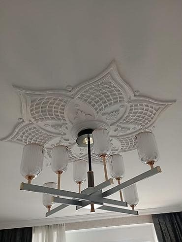 divar dekor: Çılçıraq, 8 lampa — 1