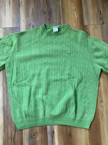 зеленая мужская кофта: Sviter, Lacoste, L, rəng - Yaşıl — 1