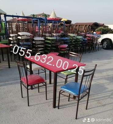 kafe stullari: Stol stul desti masa və oturacaqlar dəstləri sexden birbaşa satişı var — 3