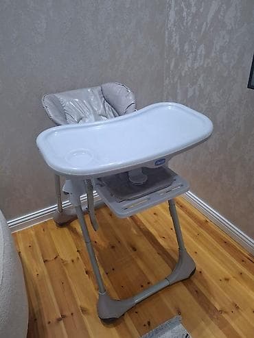 Chicco uşaq yemək stulu - Rəng: boz/gümüşü tonlarda - Geniş, çıxarıla — 4