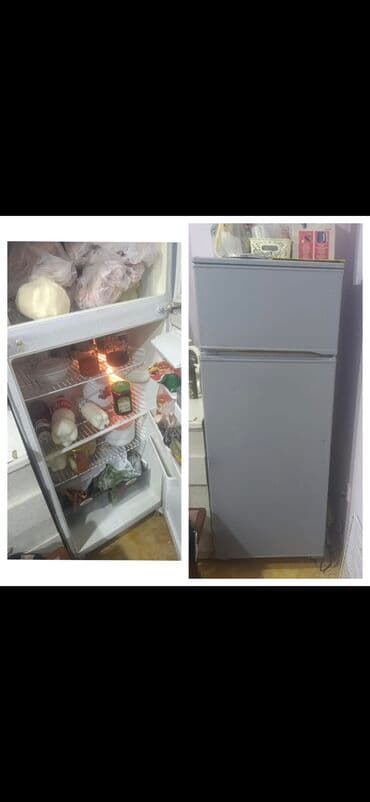 kicik soyuducu: İşlənmiş 2 qapılı Soyuducu Satılır, rəng - Boz — 1