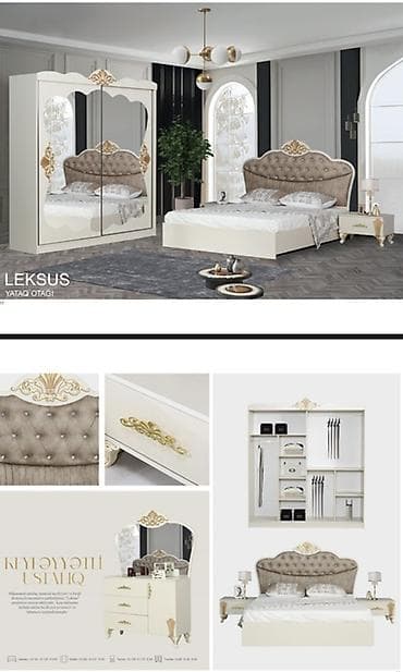 Yataq otağı dəstləri: İkinəfərlik çarpayı, Dolab, Termo, Tumba, Yeni — 1