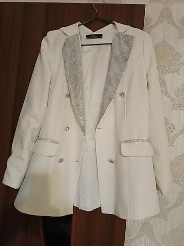 xəz qadın koftaları: Qadın dəbli jaket – Asena Fashion, ölçü 38 - Rəng: ağ (ivory — 1