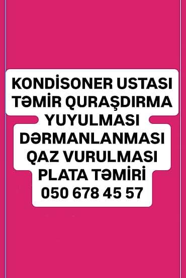 usda ev: Təmir, Split kondisionerlər, Zəmanətlə — 1