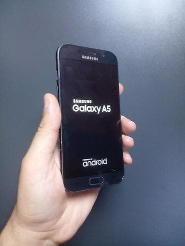 Samsung Galaxy A5, 32 ГБ, цвет - Черный, Отпечаток пальца
