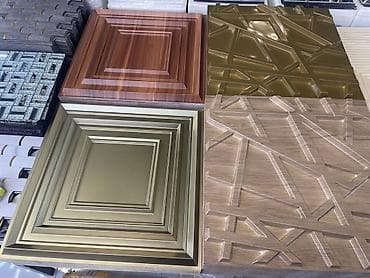 divarda yolka: 3D dekorativ divar panelləri 50* 50 - Material: pvc əsaslı panellər — 4